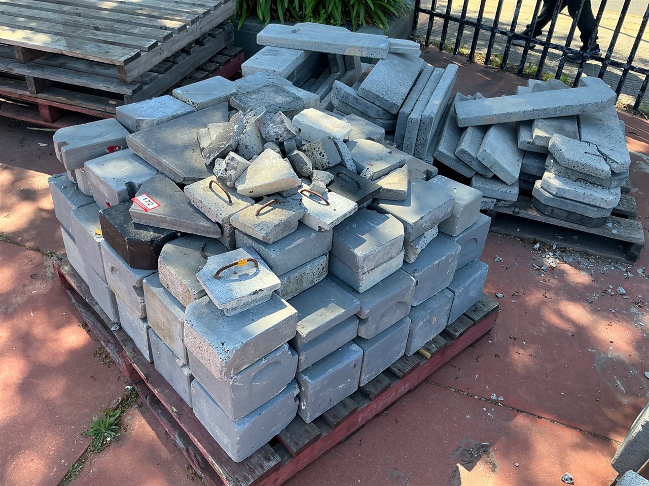 3 Pallets of Concrete Water Feature Blocks and Slabs