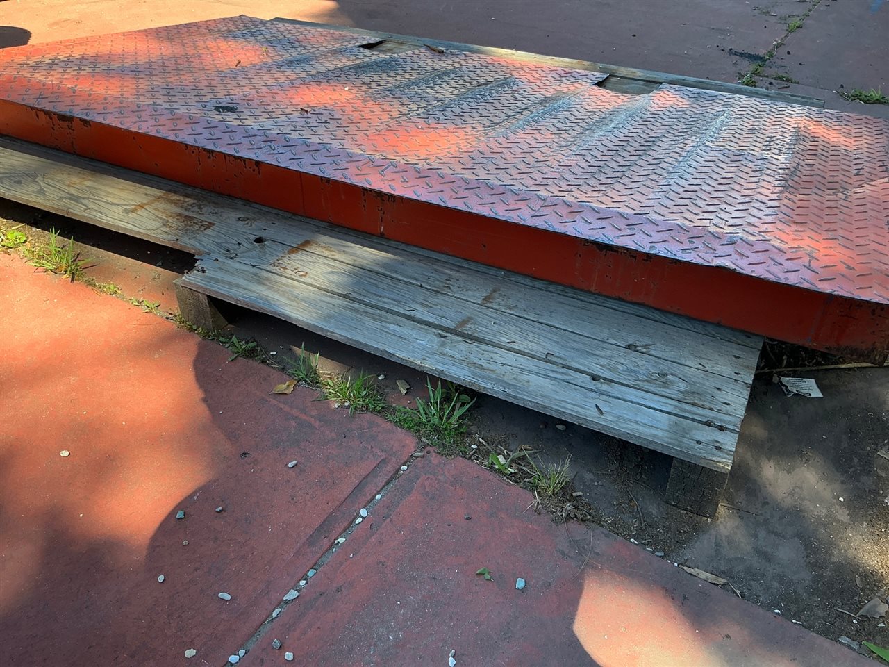 Steel Chequer Plate Container Ramp | Evans Clarke National