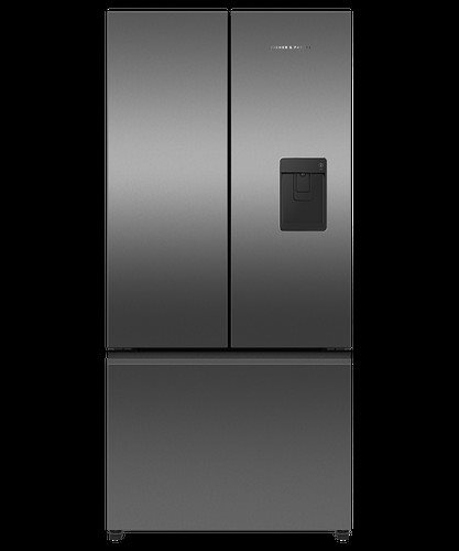 Fisher & Paykel 511L Series 7 French Door Refrigerator Freezer with Ice & Water, Black Stainless Steel, Model Number: RF505ANUB1 - RRP $2,599