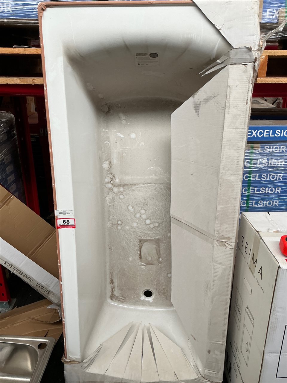 Seima Insert Bath - ,1675 mm