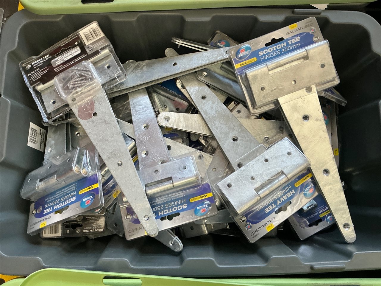 Galvanised Scotch Tee , Strap & T Hingres -100 ,  ,150 , 200 & 300 mm - Total 54