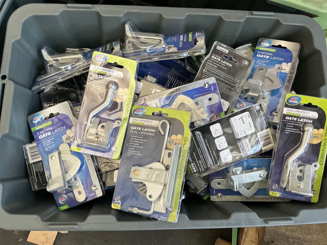 Gate Latches - Quantity of 47 - Various - Stainless, Zinc, and Galvanised