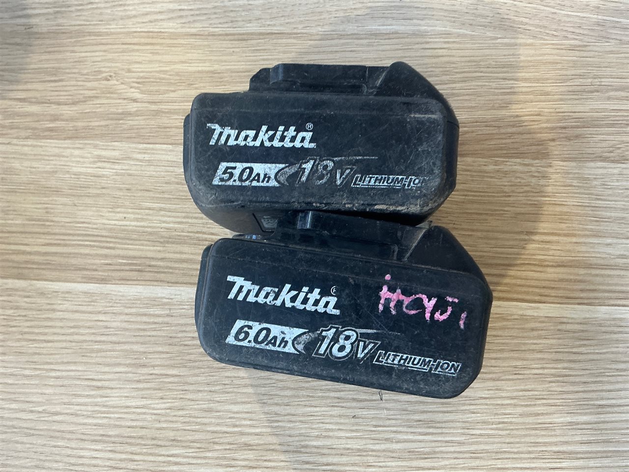 Makita Battery- Quantity of 2 -18. V -