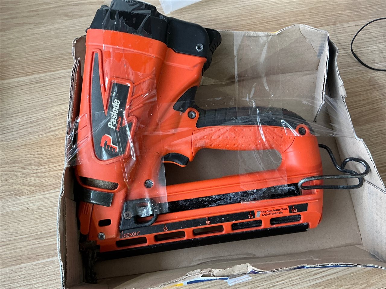 Paslode Impulse Nail Gun-16 G - Angled Finish