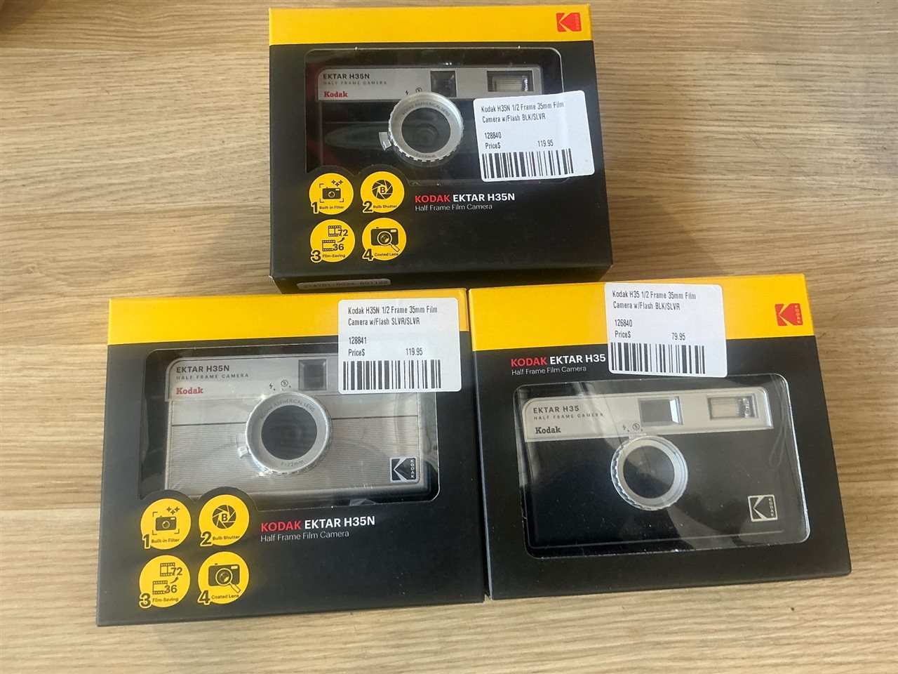 Kodak H35 -35 mm Cameras - Quantity of 3