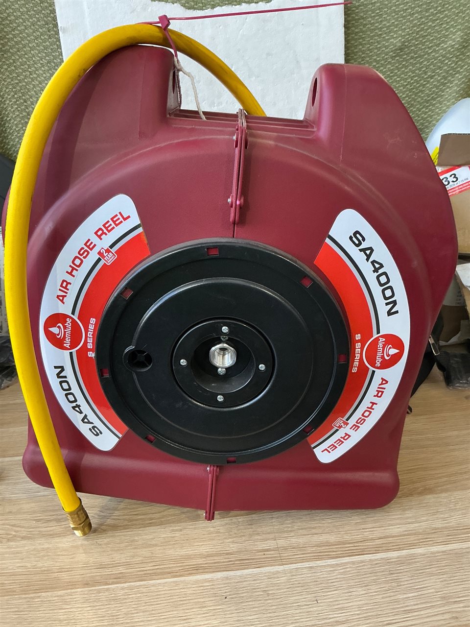Alemlube Air Hose Reel with Hose -  No Brackets