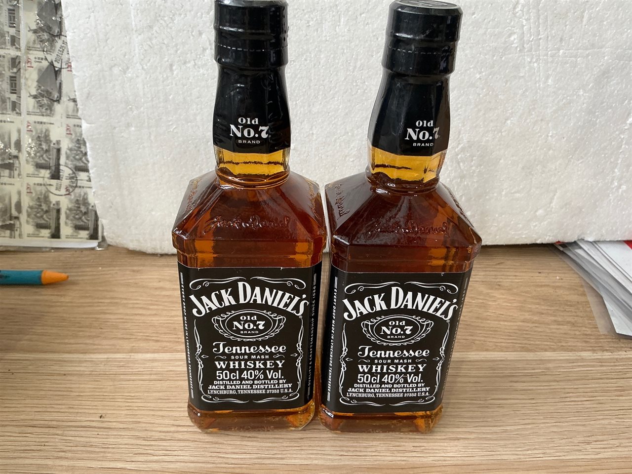 Jack Daniels TennesseeWhiskey- Quantity of 2 @ 500 Ml