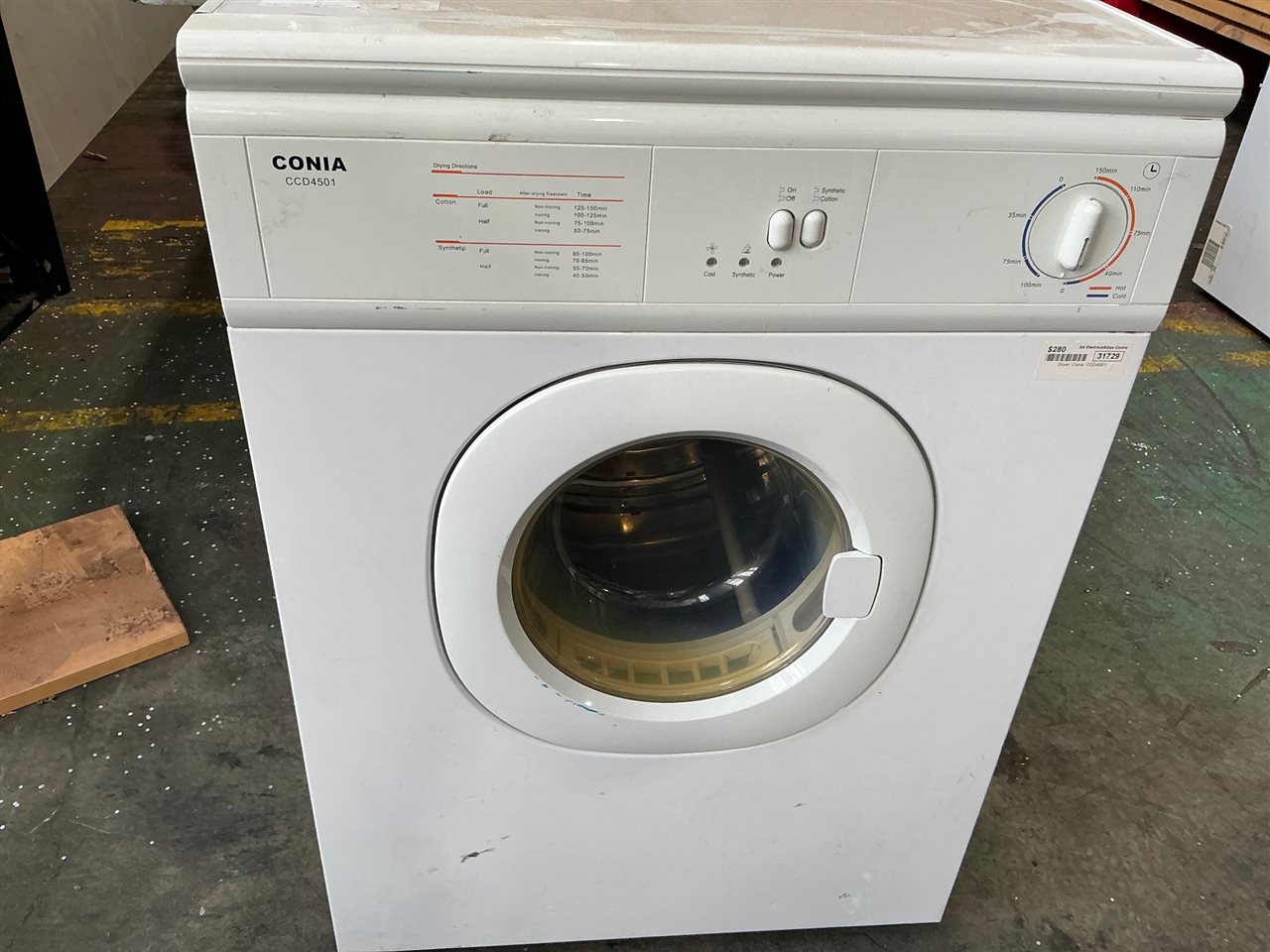 Conia Clothes Tumble Dryer- Not Tested
