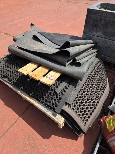 Pallet of Rubber Mats