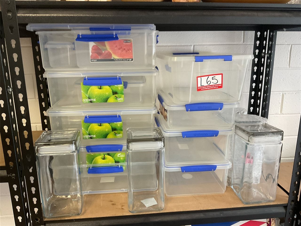 Lots Of Plastic Containers And Glass Canisters