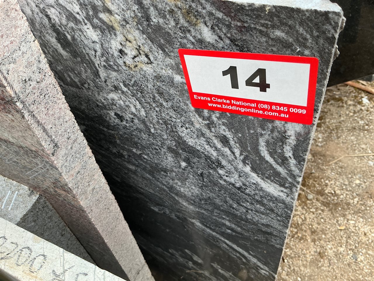 Granite Slab, Black/White, 1700 x 600 x 30mm approx.
