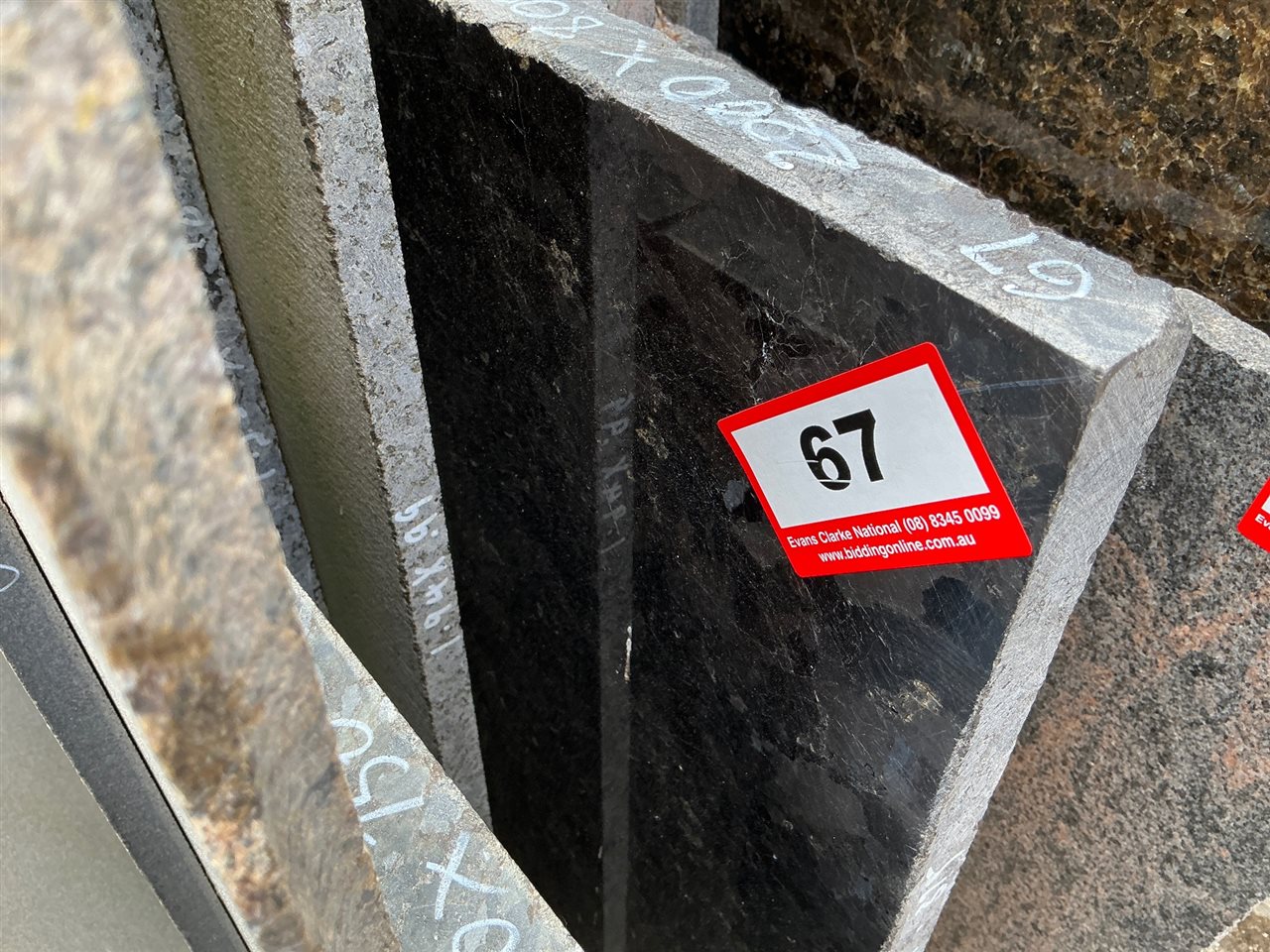 Granite Slab, Black/Brown, 2200 x 800 x 30mm approx.