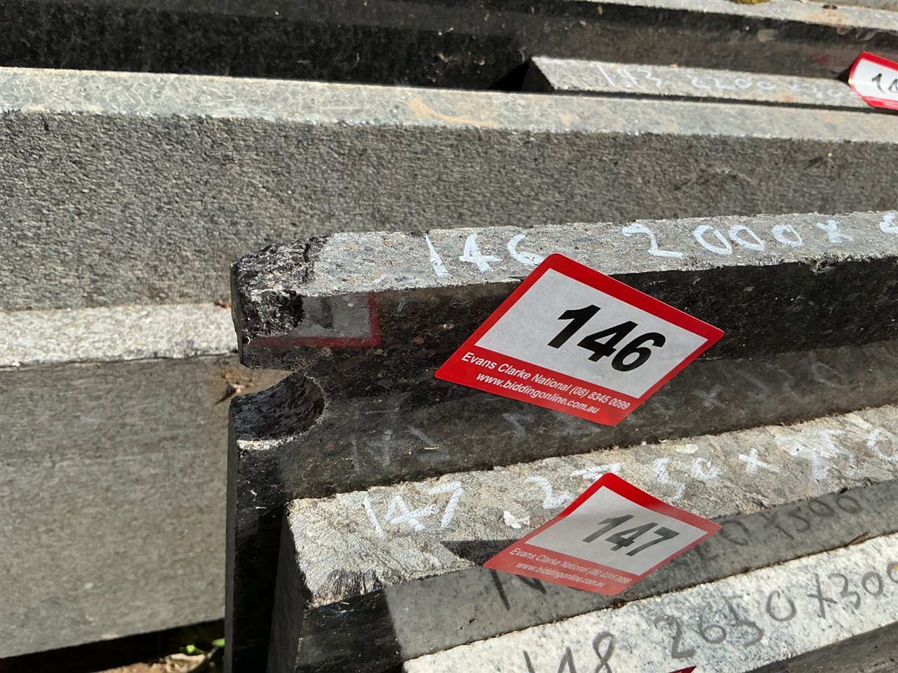 Granite Slab, Black, 2000 x 400 x 20mm approx.