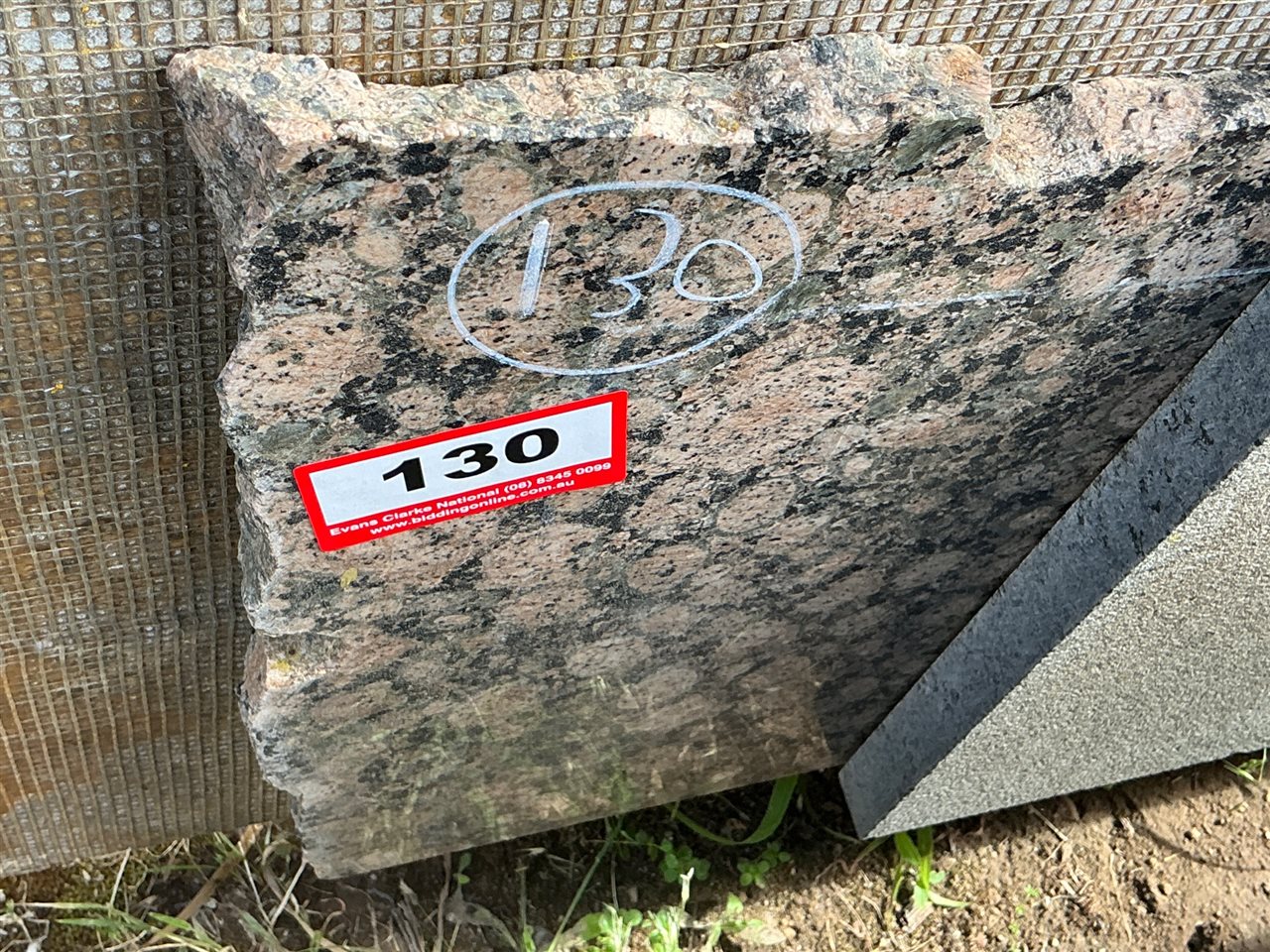 Granite Slab, Cream/Black, 3000 x 350 x 20mm approx.