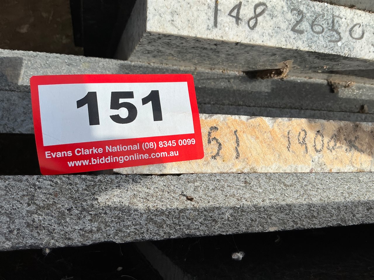 Granite Slab, Cream, 1900 x 350 x 30mm approx.