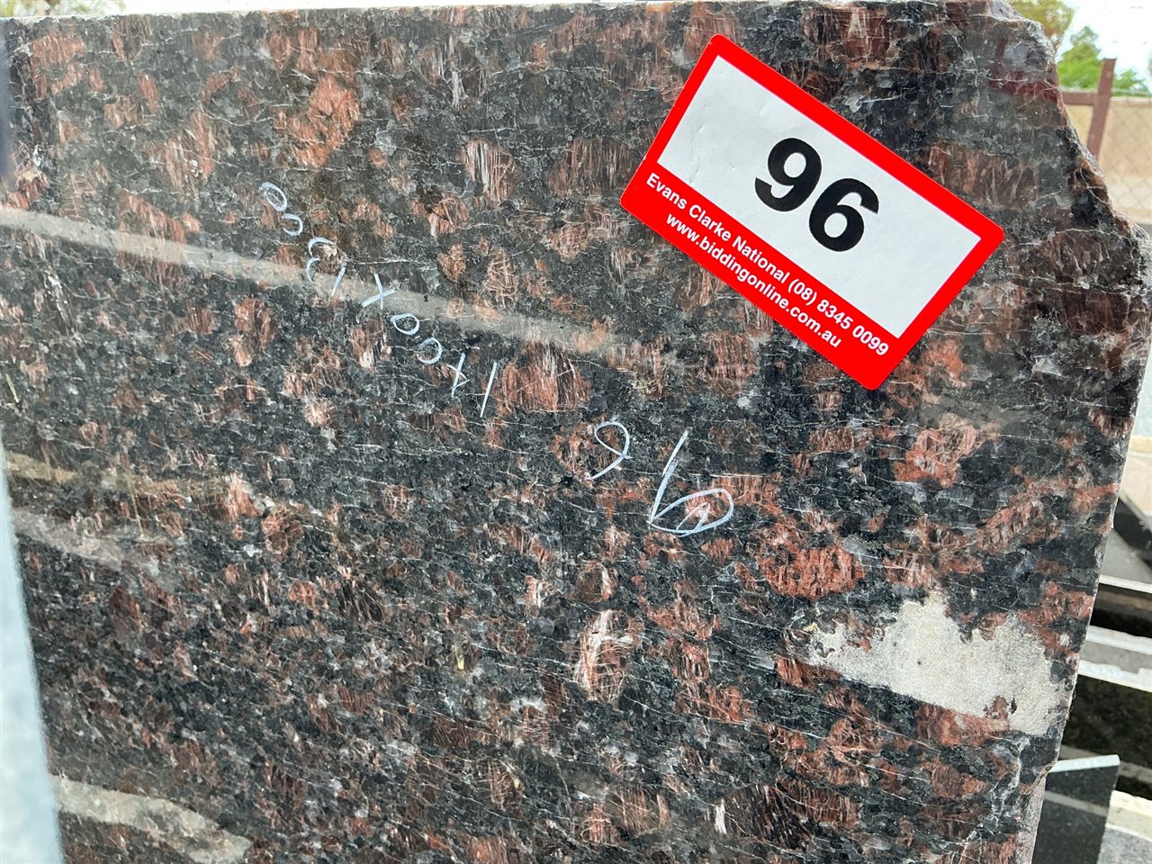Granite Slab, Dark Green, 1400 x 1300 x 30mm approx.