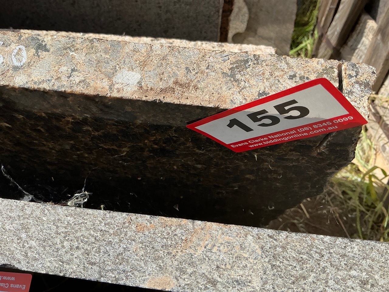 Granite Slab, Olive, 2900 x 450 x 30mm approx.