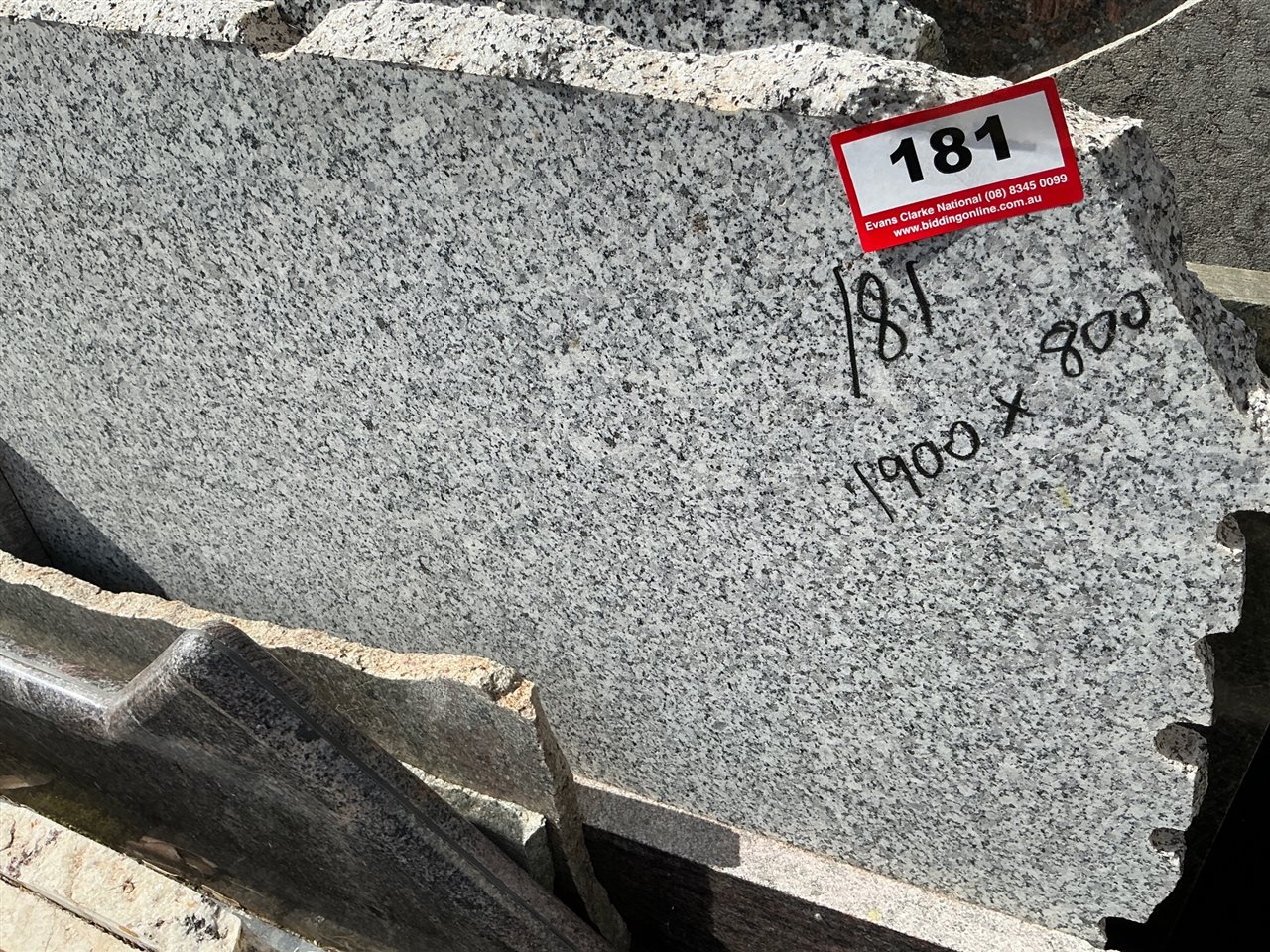 Granite Slab, Grey, 1900 x 800 x 30mm approx.