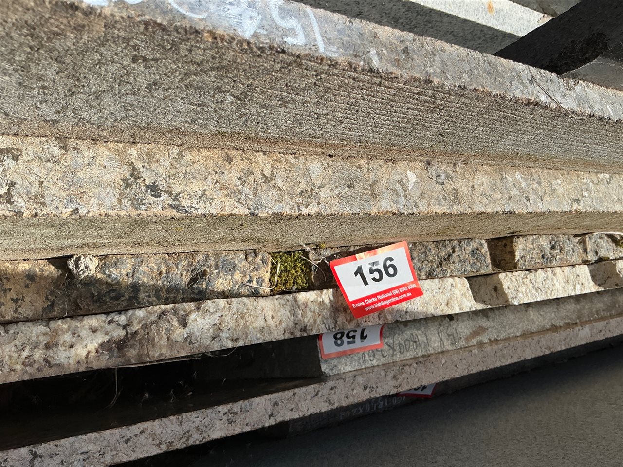 Granite Slab, Olive, 2000 x 350 x 30mm approx.