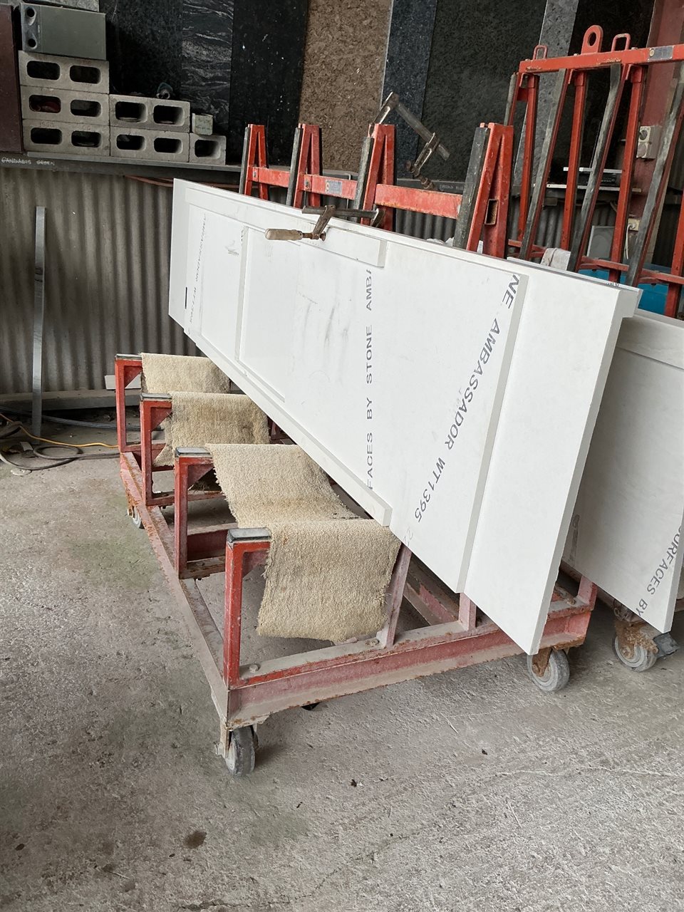 Abaco Steel Mobile A Frame -  1600  x 1100  x 1500 mm H
