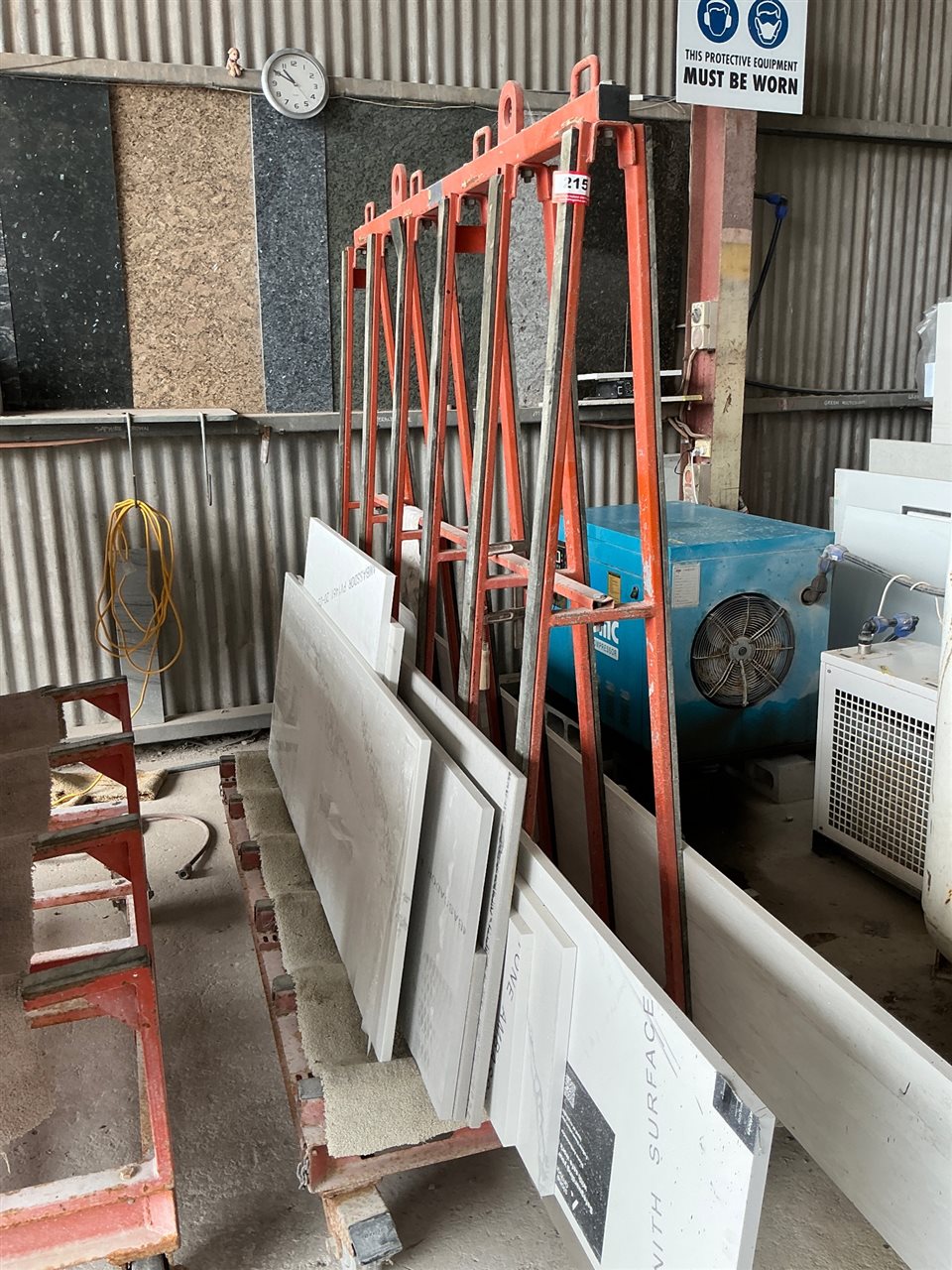 Abaco Steel Mobile A Frame  -1800 x 1100  x 2000mm H