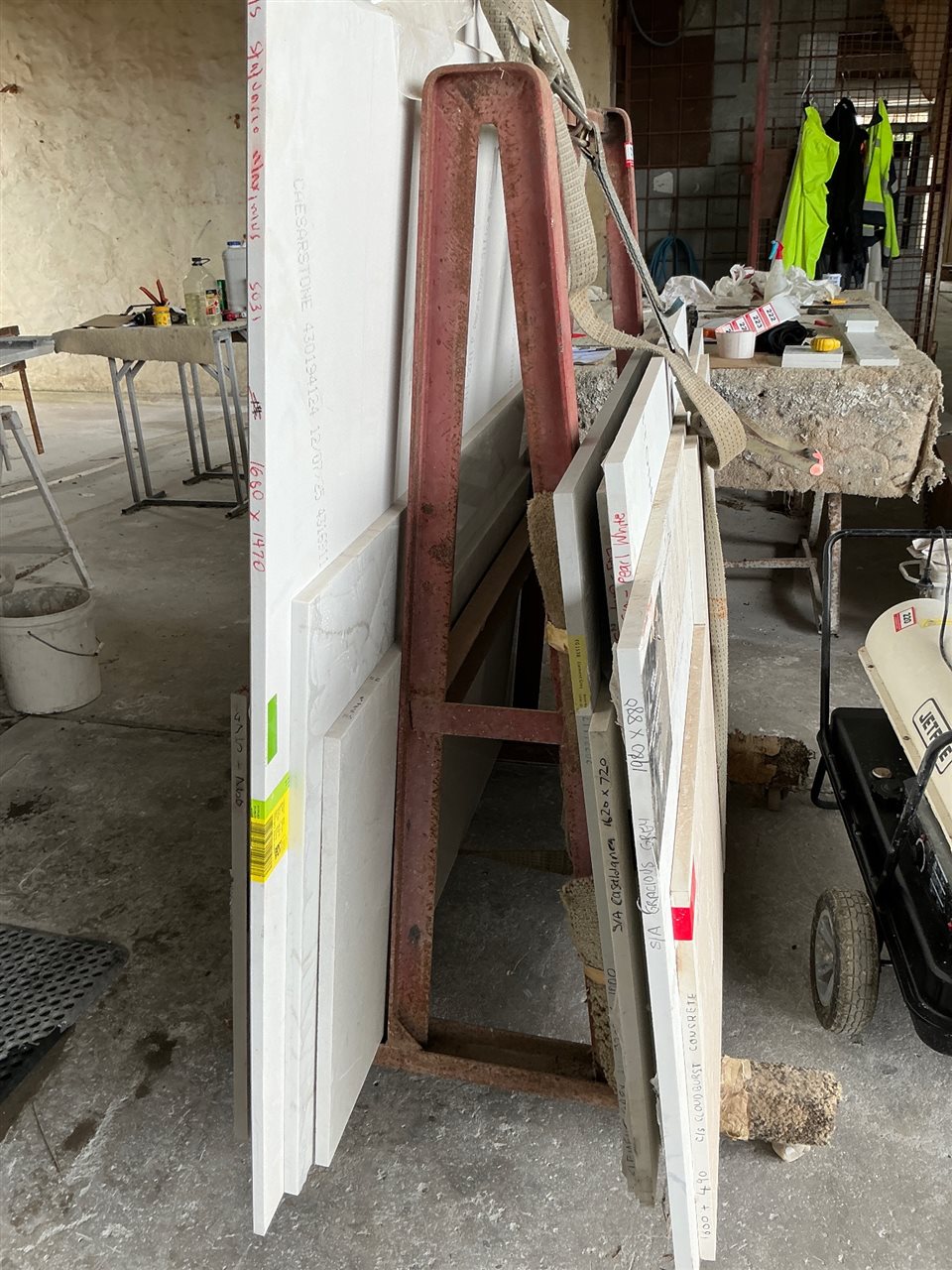 Steel Mobile A Frame -  1200 x 1600 mm H- Contents Not Included