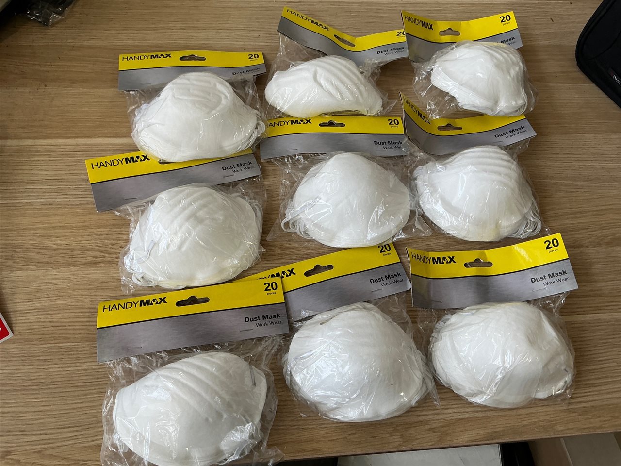 Dust Masks -20 Pack - Quantity of  9