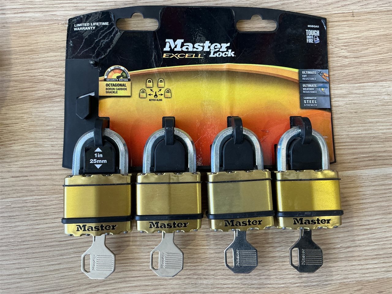 Locks  Pack of 4 -Master Lock