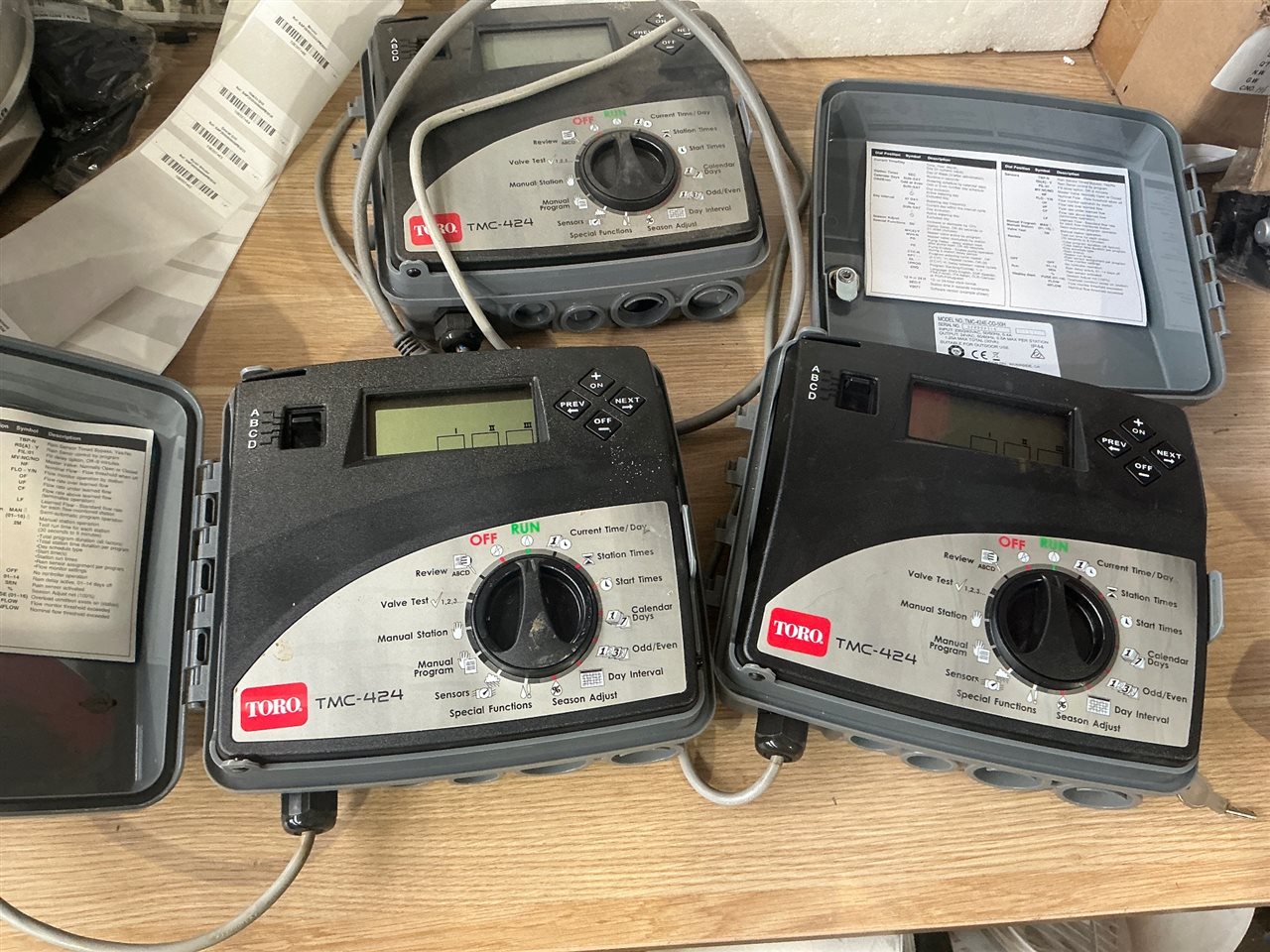 Toro Irrigation Controllers -Quantity of 3-TMC-424  Sold  Is - Not Tested