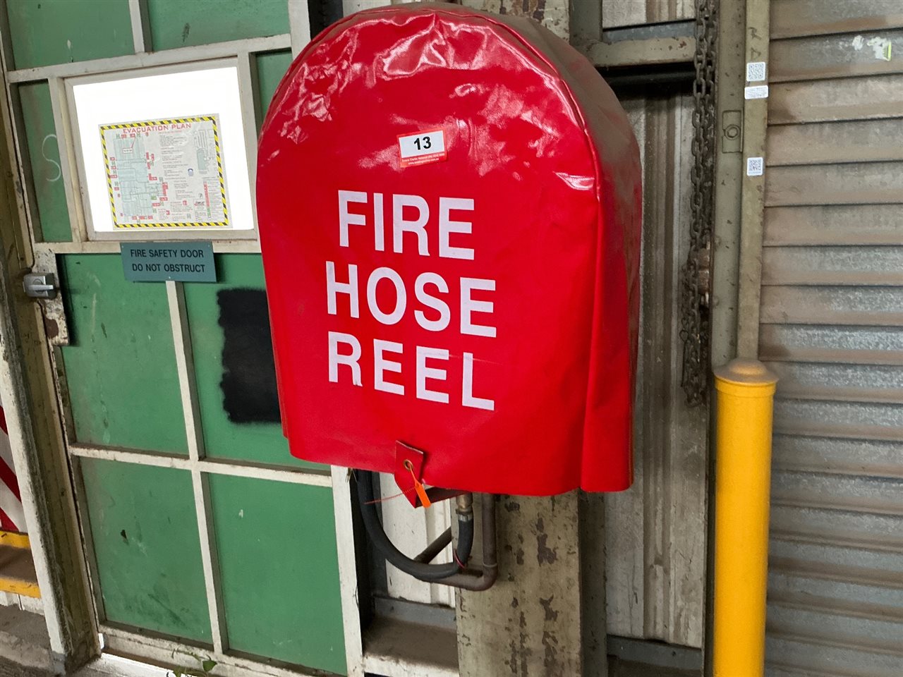 Fire Hose Reel and Fire Extinguisher