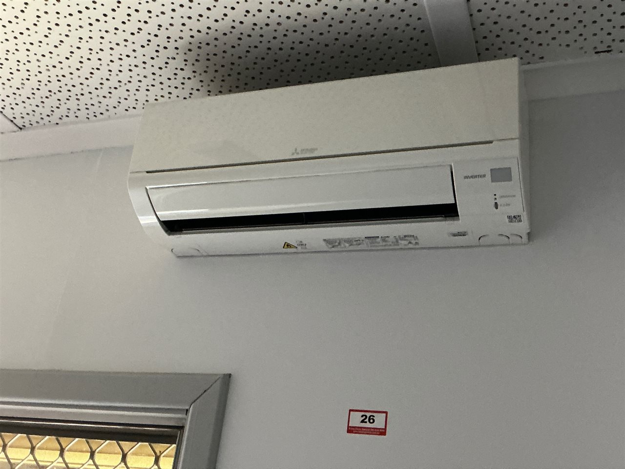 Mitsubishi Split System Air Conditioners - Quantity of 3