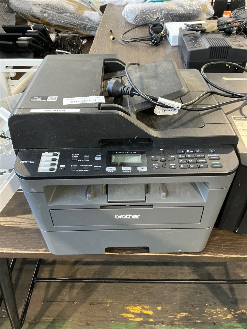 Brother Monochrome Multifunction Laser Printer (MFP), MFC-L2710DW, Powers On