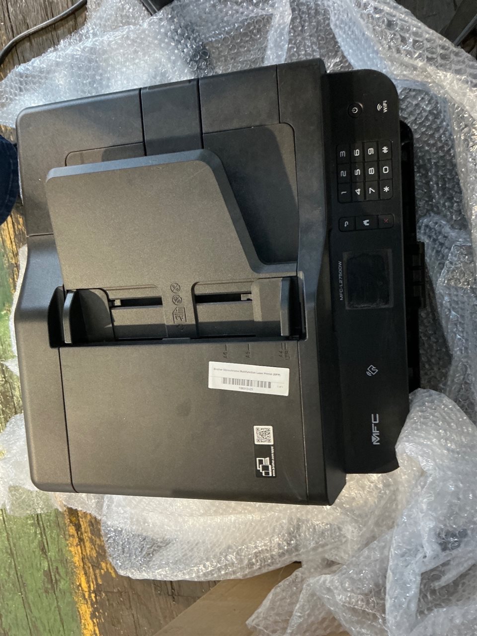 Brother Monochrome Multifunction Laser Printer (MFP), MFC-L2750DW, Powers On