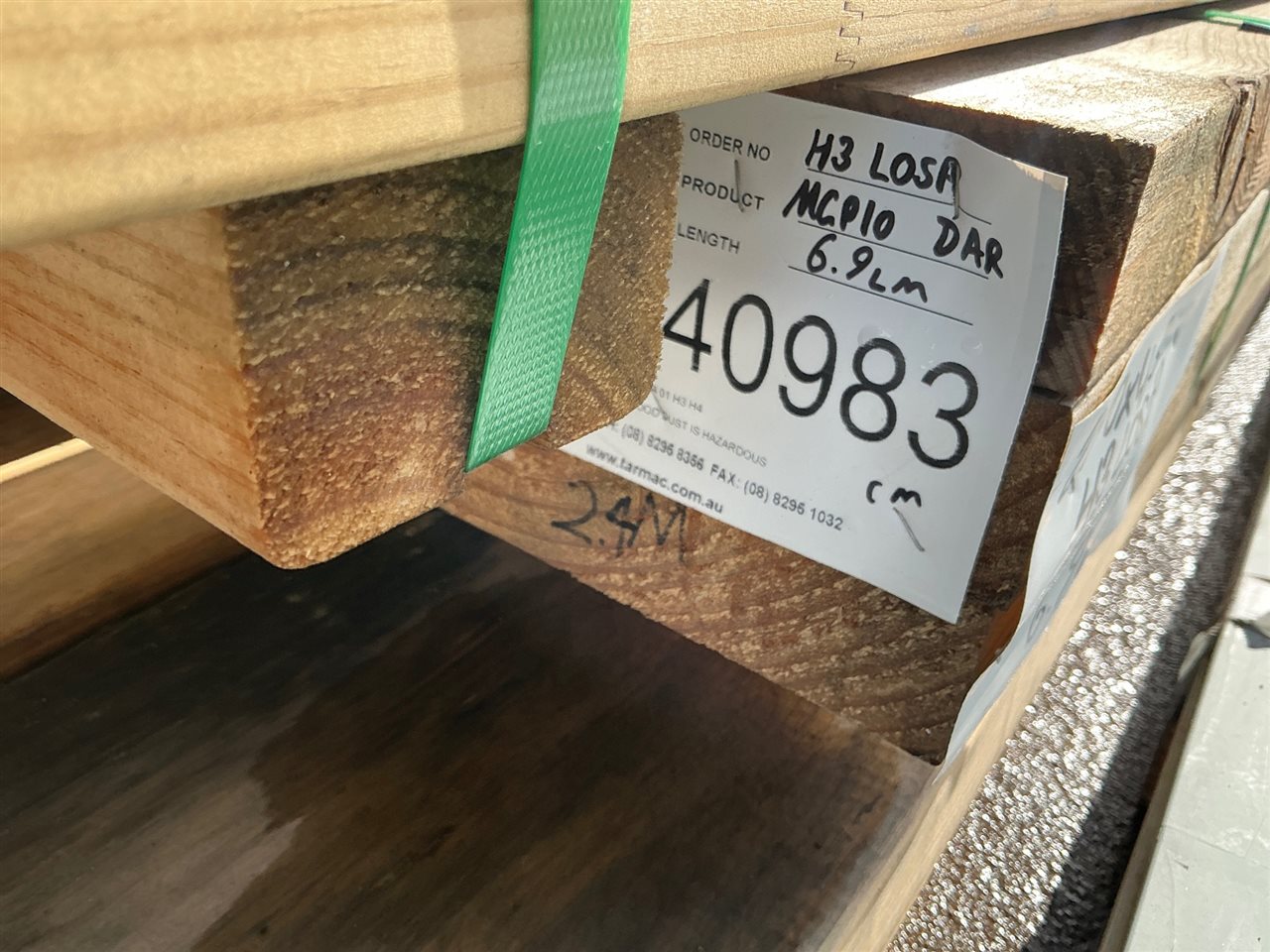 290 x 45, H3 LOSP Treated Pine, MGP10, Mixed Lengths, 6.9 Lin Metres Total PK# GW640983