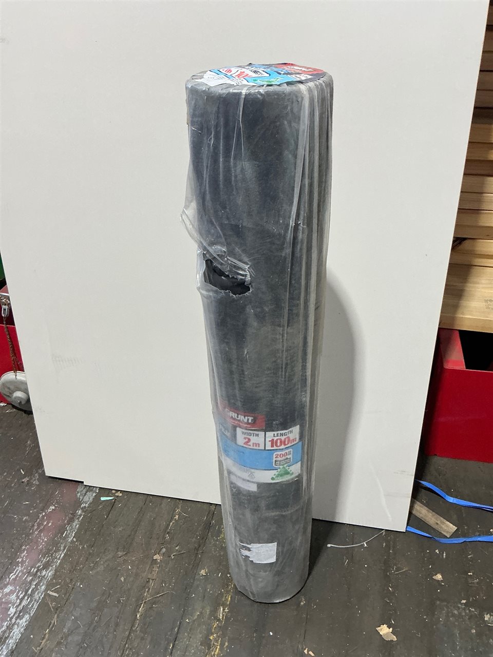 Roll Multi -Use Black Plastic Film - 2 Metre Wide x 100 Metres
