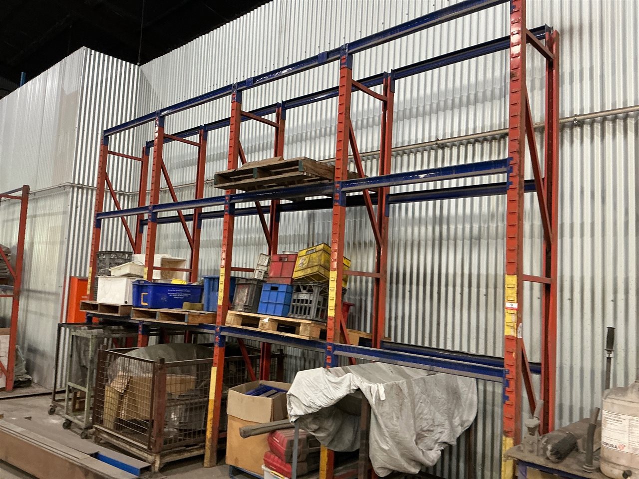 Pallet  Rack -4 Bays -5800 mm Long x  700 mm D x 3660  mm High