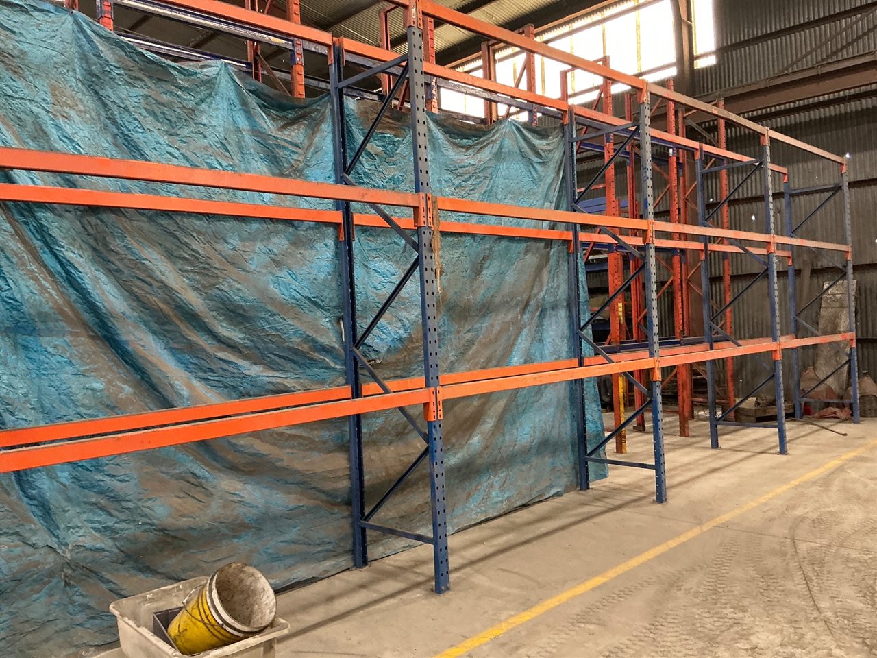 Pallet  Rack -2 Bays -11 Metre Long Approx x  820  mm D x 3600 mm High