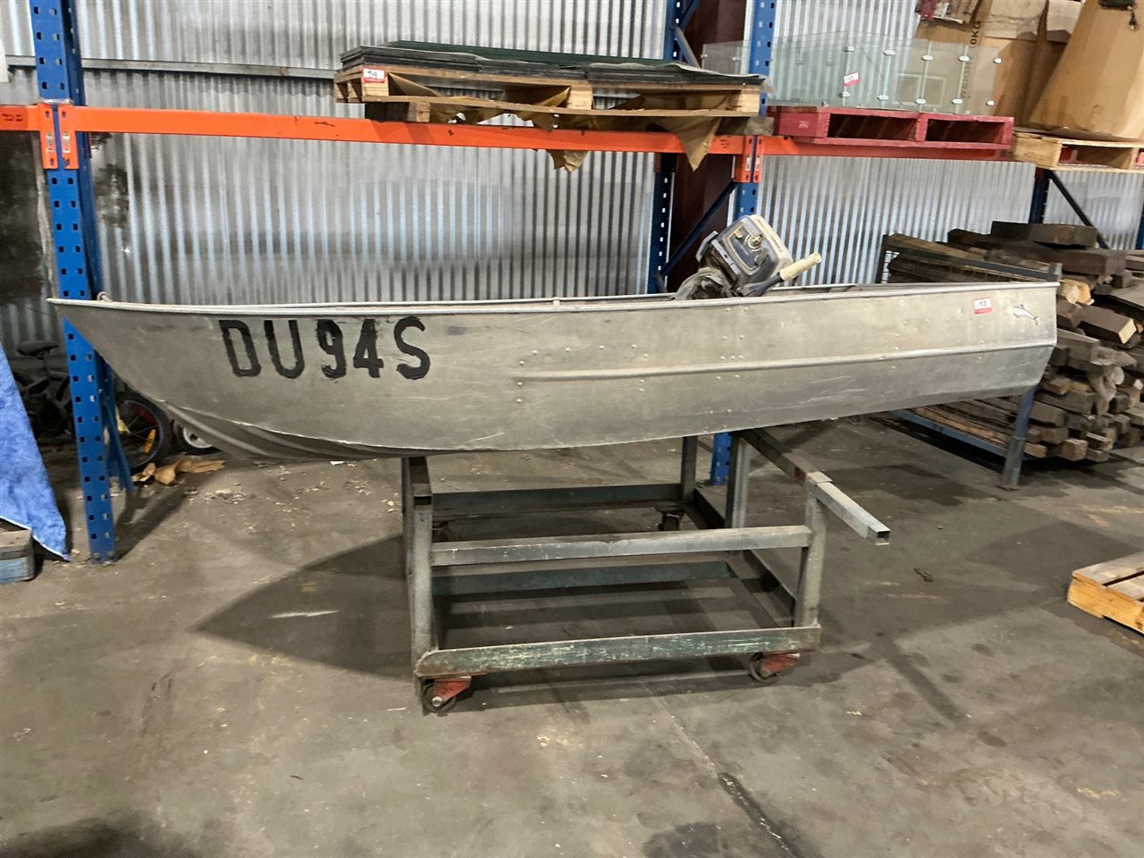 Aluminium Dinghy -3 Metre with Evinrude 6 HP Outboard Motor - Fuel Tank