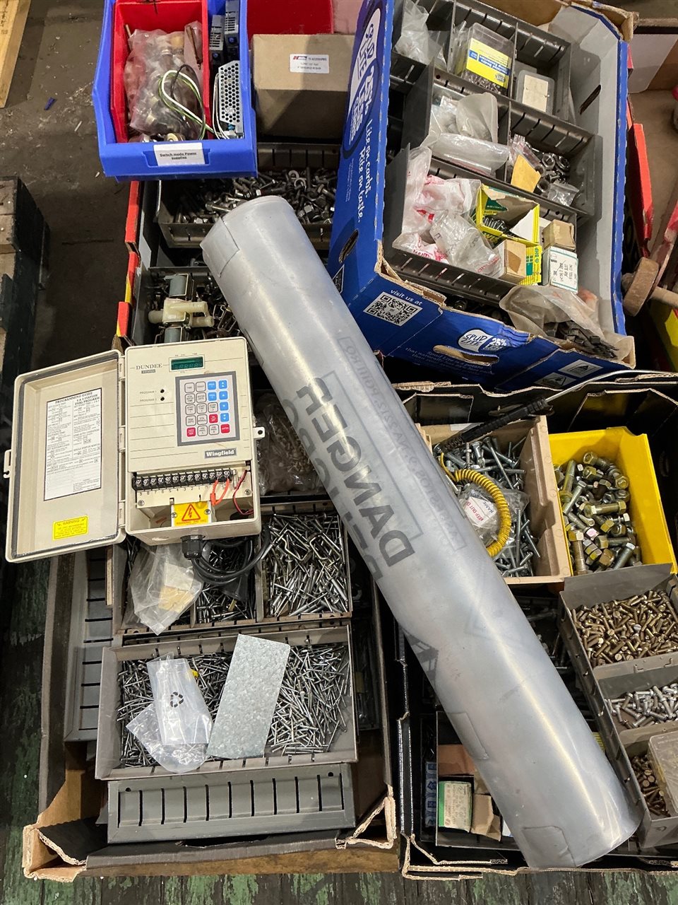 Pallet Lot of Fasteners, Bolts , Wood Screws etc.