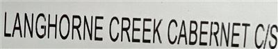 2022 Langhorne Creek Cabernet Sauvignon - 12x750ml (Clean Skins) Thumbnail