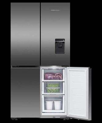 Fsher & Paykel Freestanding Quad Door Refrigerator Freezer Ice & Water, 90.5cm, 538, Model Number: RF605QNUVB1 - RRP $3,999,- Serial Number:BAQ35009 Thumbnail