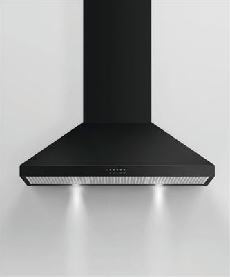 Fisher & Paykel Wall Rangehood, 90cm, Pyramid Chimney - Model No: Rangehood HC90PCB1 - RRP $2,999 Thumbnail