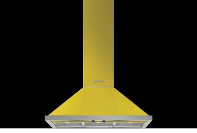 Smeg Portofino 90cm Canopy Rangehood, Yellow - Model Number: KKpfa9yw-T2- RRP $2,990 - Ex Demo Thumbnail