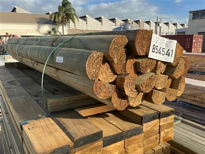 100 Dia, CCA Treated Pine, Precision Split Post, 24 Pcs @ 2.4 M, 24 PK# 854541 Thumbnail