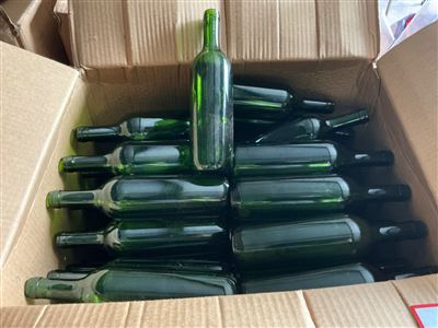 Wine Bottles -  Art On of Approx 100 (( Collect From Modbury ) Thumbnail