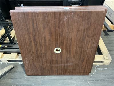 Cafe Table Tops - Quantity of 3 - with Umbrella Centre Hole -  800 x 800 mm Thumbnail