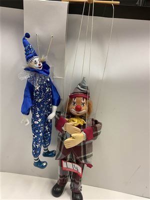 String Clown Puppet And His Clown Mate Thumbnail