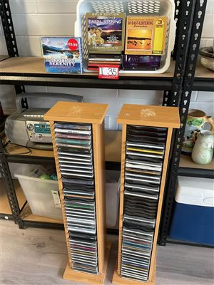 2 CD Stands Including Assorted Titles CD’s Thumbnail