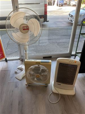 Mistral Pedestal Fan, Super Air Fan And Martel Heater Mhh1200, Untested, "Sold As Is" Thumbnail
