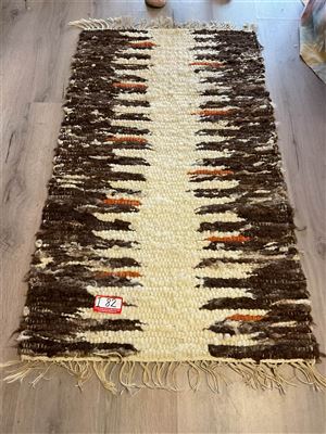 Brown And Cream Rug 135 Cm Long X 78 Cm Wide Thumbnail